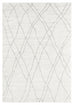 Neera Grey and Ivory Abstract Diamond Rug