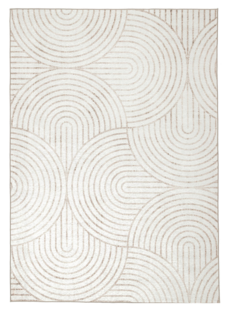 Adlin Beige Cream Indoor Outdoor Washable Rug
