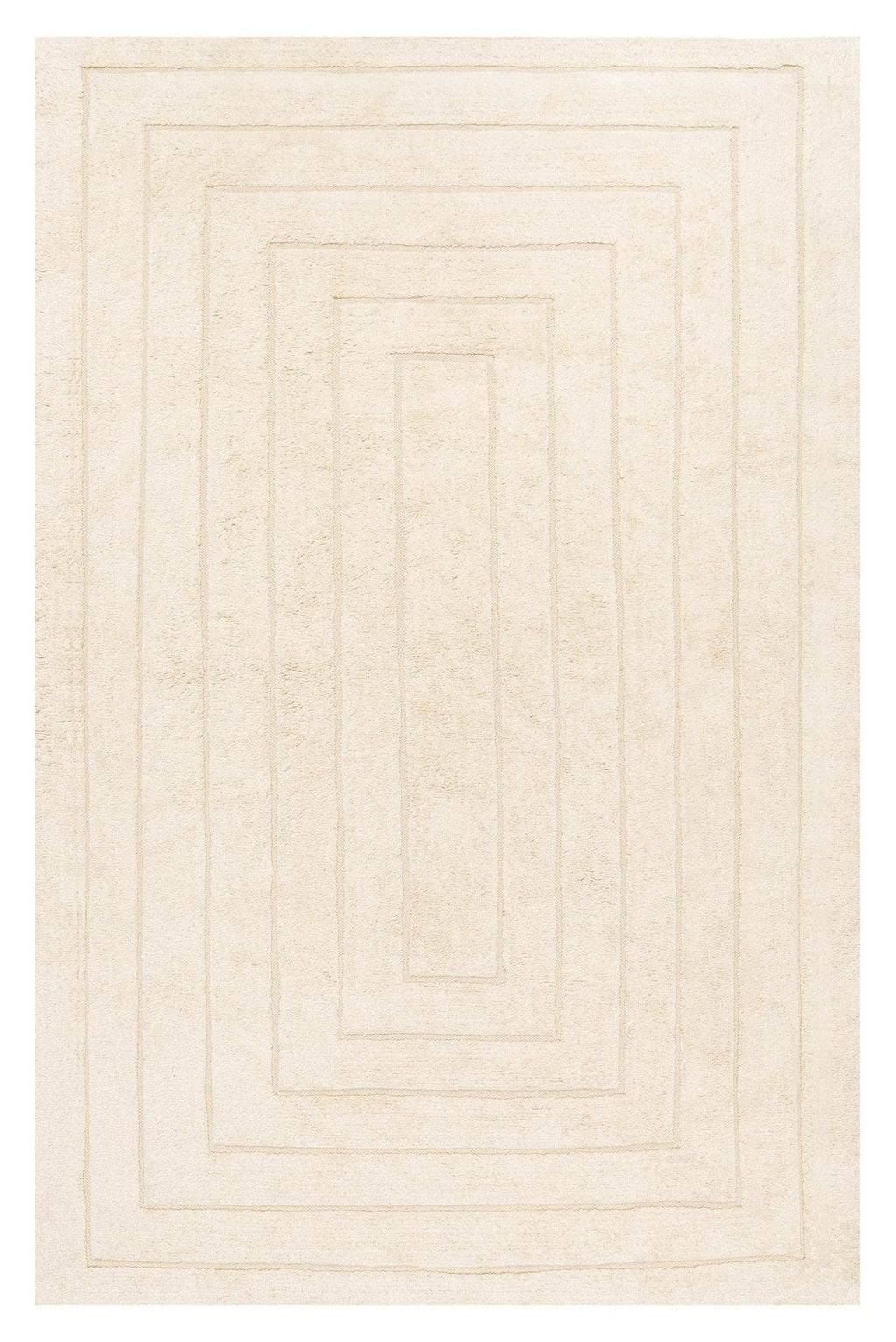 Allison Cream Beige Modern Cotton Washable Rug