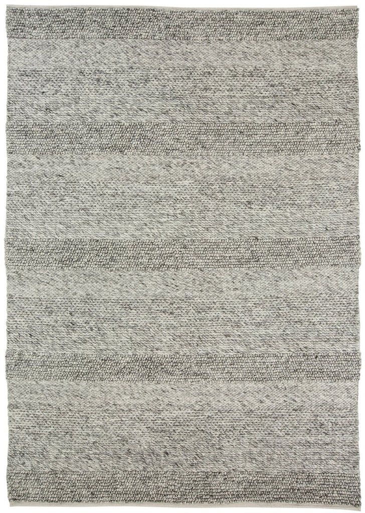 Amalie Grey Braided and Looped Rug