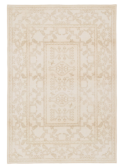 Anais Cream Medallion Washable Rug
