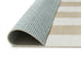 Anette Light Brown and White Checkered and Striped Washable Rug