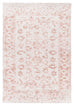 Aria Pink and Ivory Floral Transitional Rug