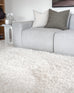 Athena Ivory Handmade Shag Rug