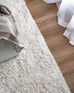 Athena Ivory Handmade Shag Rug