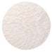 Aurora Ivory Cream Abstract Textured Round Rug