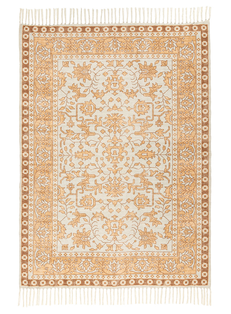 Beverly Yellow and Orange Boho Picnic Rug