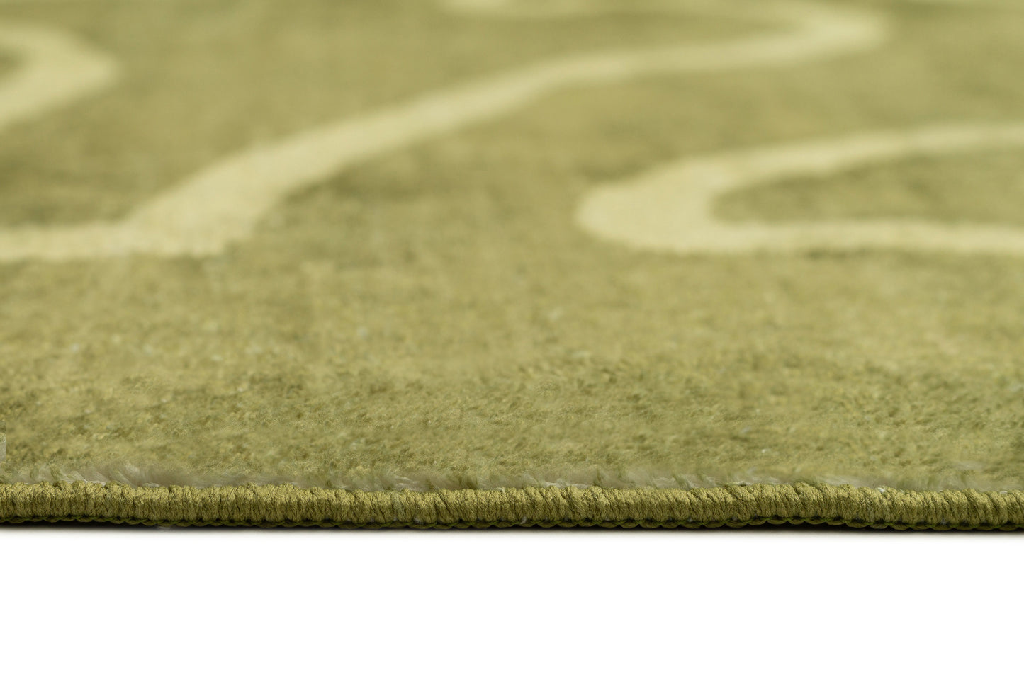 Canali Green Hand Drawn Washable Rug
