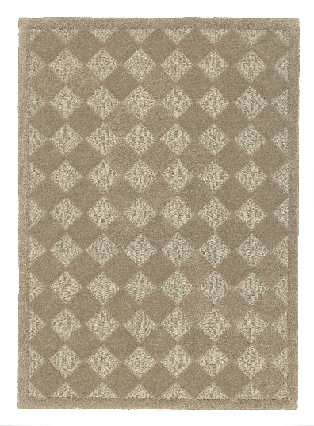 Canaya Beige Diamond Hand-Tufted Rug