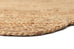 Celeste Natural Brown Scalloped Jute Round Rug