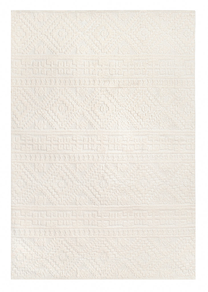 Chloe Cream Tribal Textured Rug
