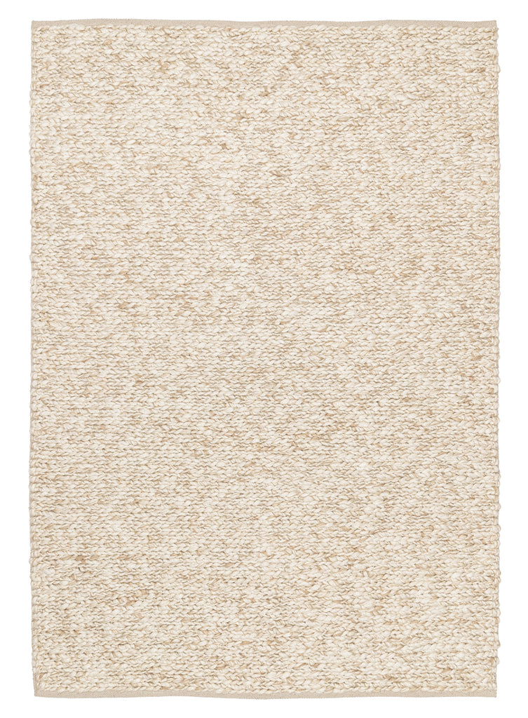 Colette Cream and Beige Marbled Wool Rug
