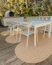 Cynthia Beige Modern Braided Indoor Outdoor Rug