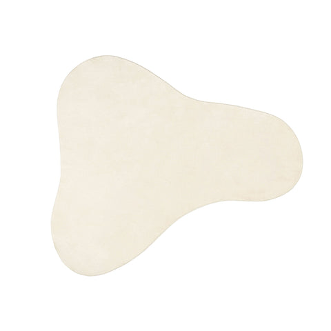 Demi Neutral Cream Irregular Shape Washable Rug