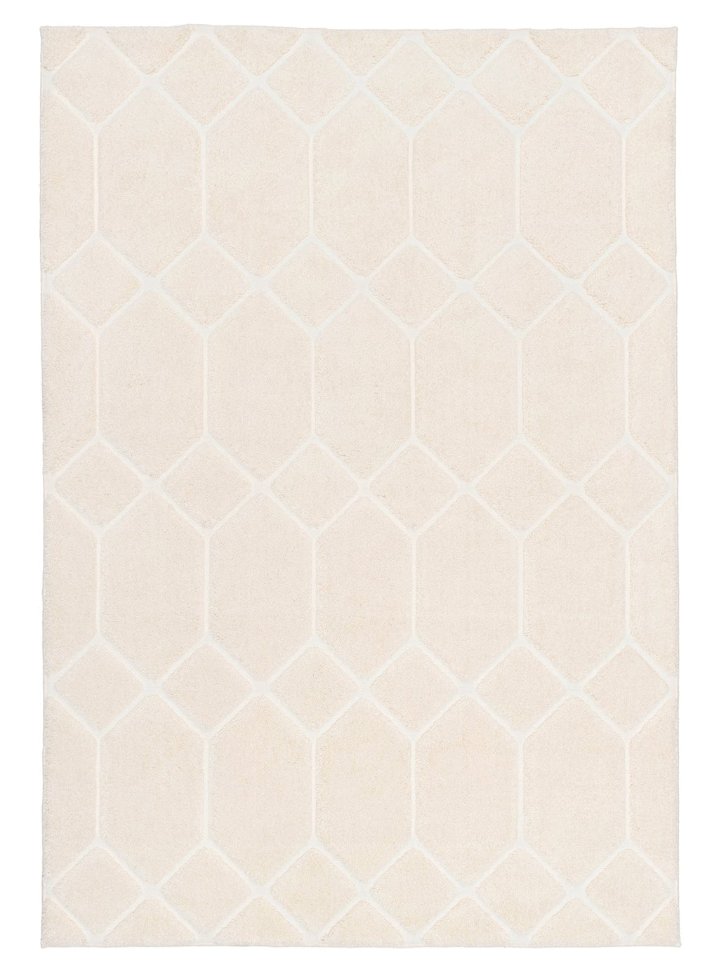 Elif Ivory Geometric Rug