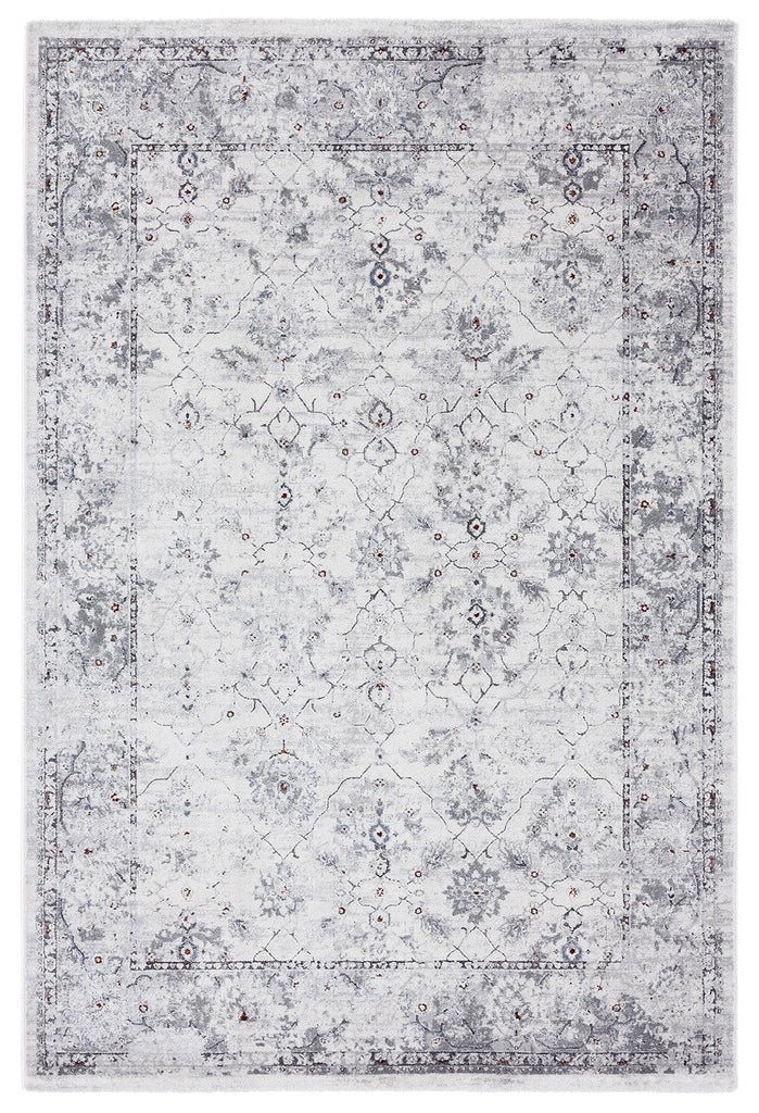 Elisha Grey and Blue Traditional Distressed Medallion Rug *NO RETURNS UNLESS FAULTY