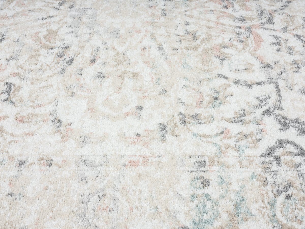 Elouise Cream And Grey Multi-Colour Traditional Floral Runner Rug