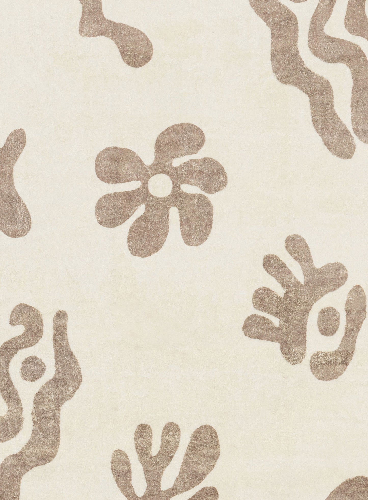 Esilda Brown Abstract Washable Rug