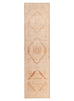 Esther Cream and Peach Tribal Washable Runner Rug