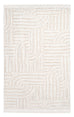 Etta Ivory Geometric Washable Rug