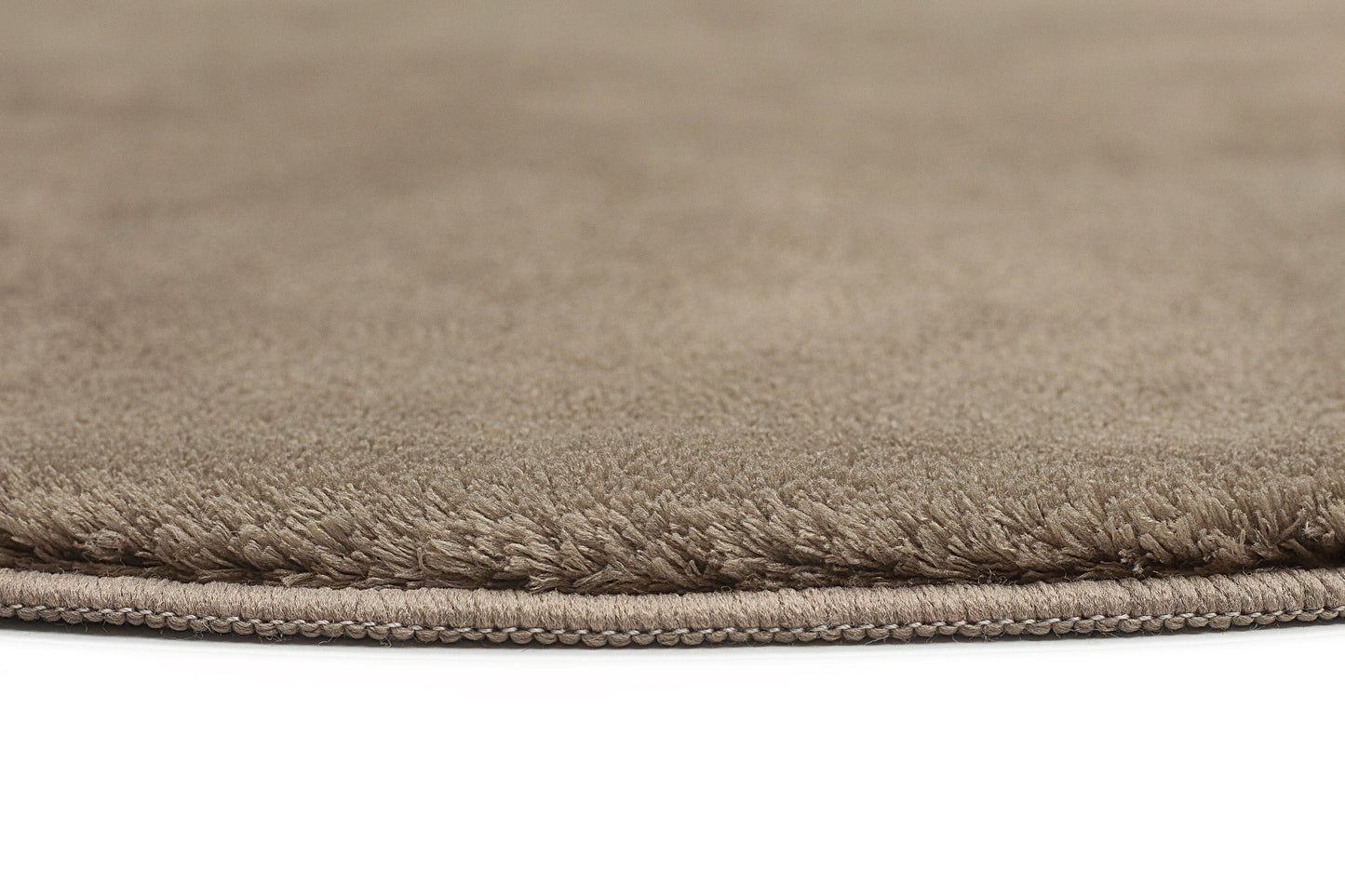 Gayle Taupe Brown Irregular Round Washable Rug