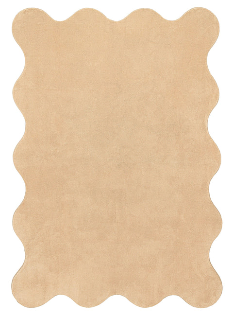 Gerri Brown Scallop Washable Rug