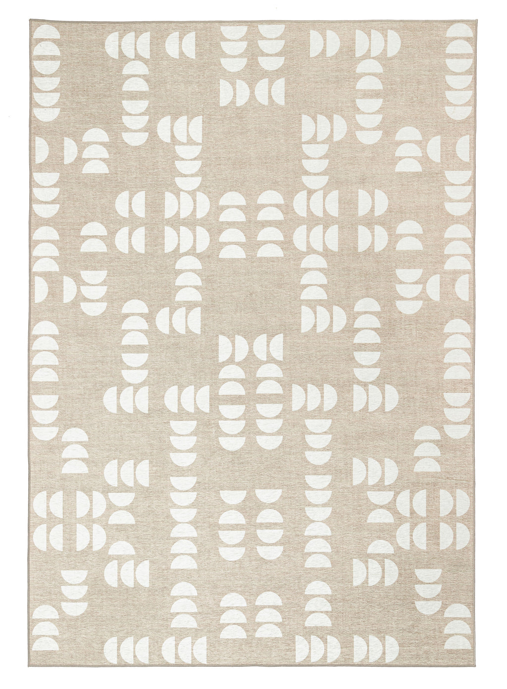 Gianna Beige Ivory Indoor Outdoor Washable Rug