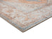 Halima Orange and Blue Traditional Distressed Washable Rug