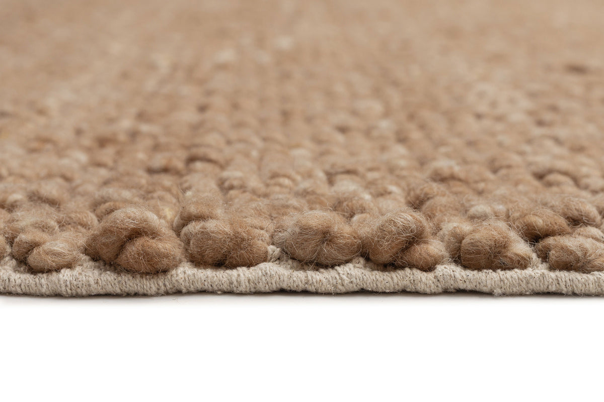 Halina Dark Beige Wool Rug
