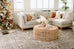 Harriette Ivory and Grey Lustrous Transitional Rug