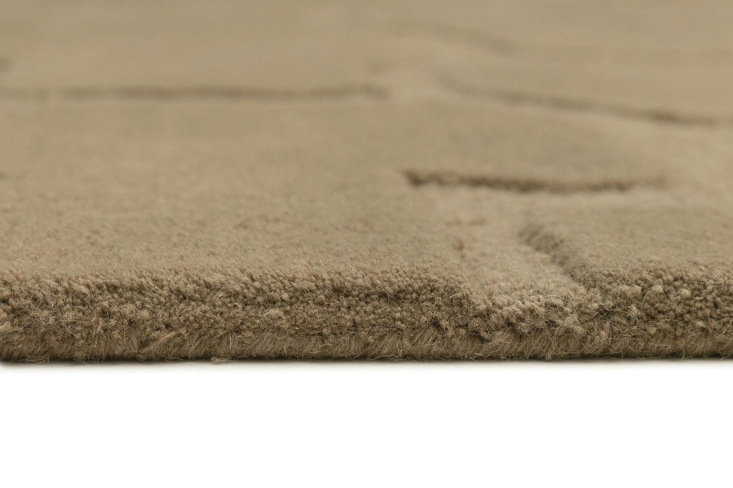 Imelda Taupe Carved Wool Rug