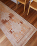 Isola Cream and Rust Tribal Washable Runner Rug