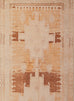 Isola Cream and Rust Tribal Washable Runner Rug