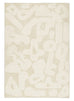 Izar Neutral Abstract Washable Rug