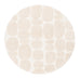 Jacinta Ivory Abstract Round Rug