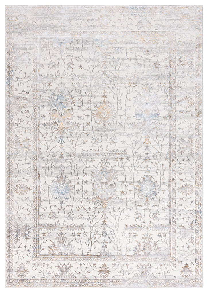 Jodhi Cream Blue And Tan Lustrous Traditional Rug