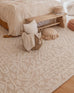 Josephine Ivory and Cream Tribal Transitional Rug
