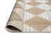 Kalei Brown and Ivory Checkered Flatweave Indoor Outdoor Rug