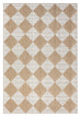 Kalei Brown and Ivory Checkered Flatweave Indoor Outdoor Rug