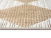 Kalei Brown and Ivory Checkered Flatweave Indoor Outdoor Rug
