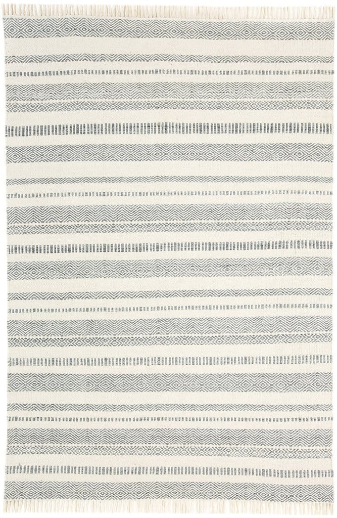 Kali Grey Striped Indoor Outdoor Rug