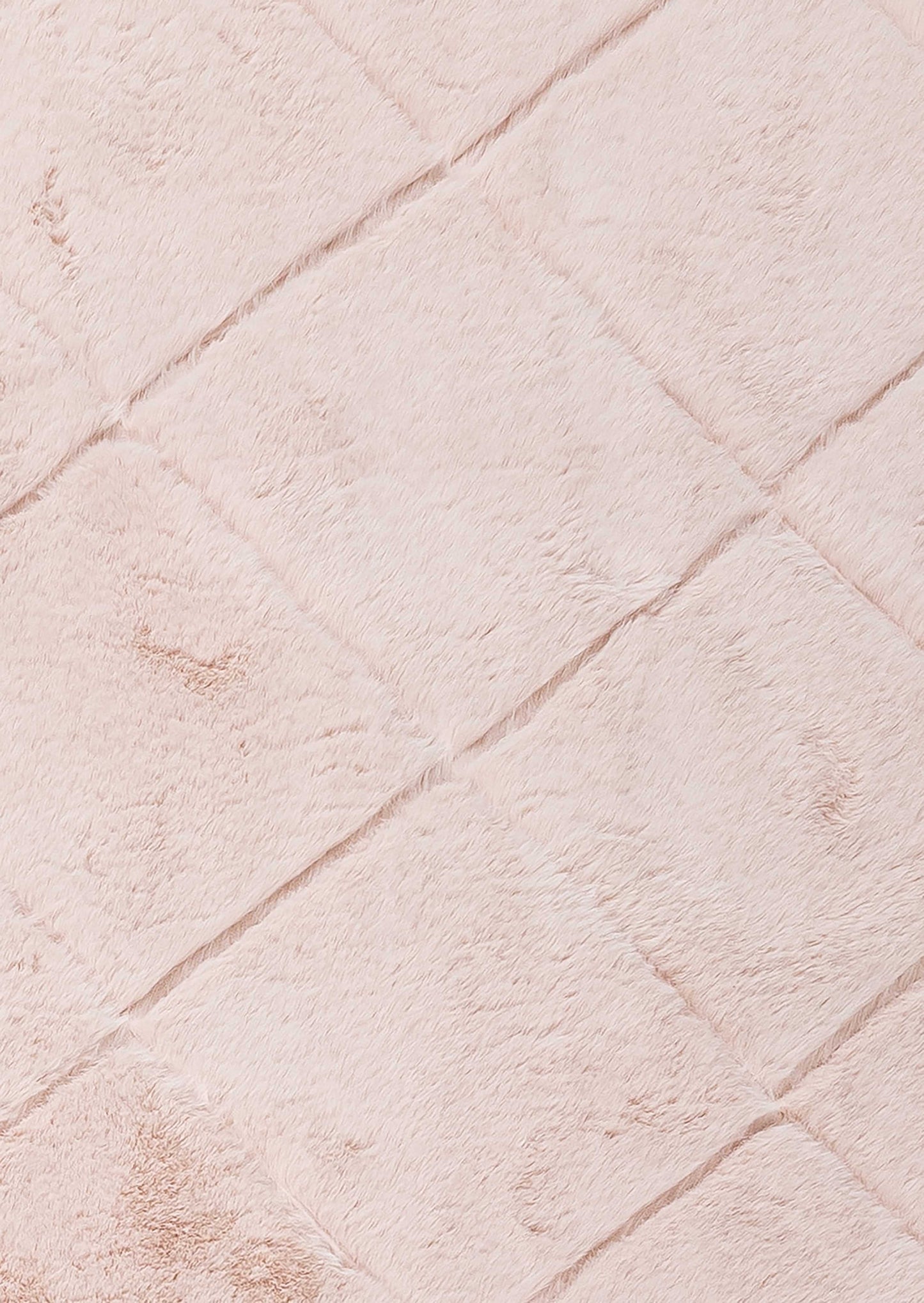 Karlie Blush Pink Diamond Shag Rug
