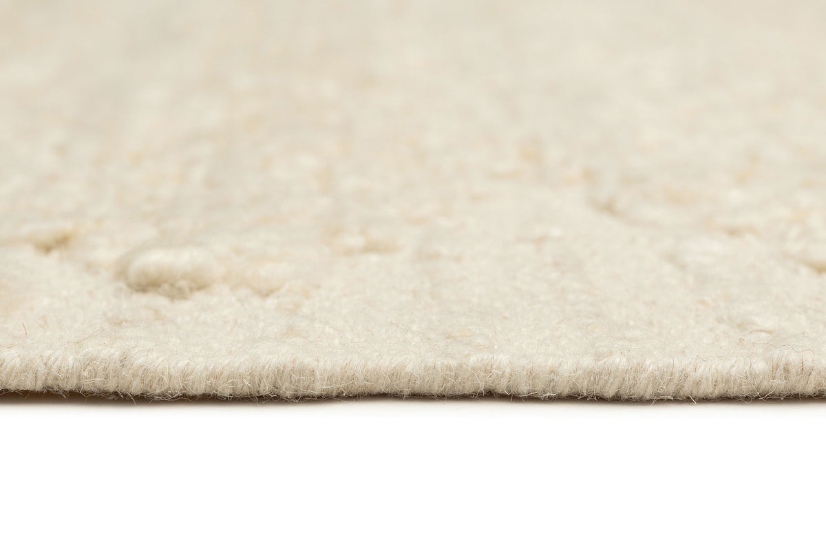 Khavia Bordered White Rug
