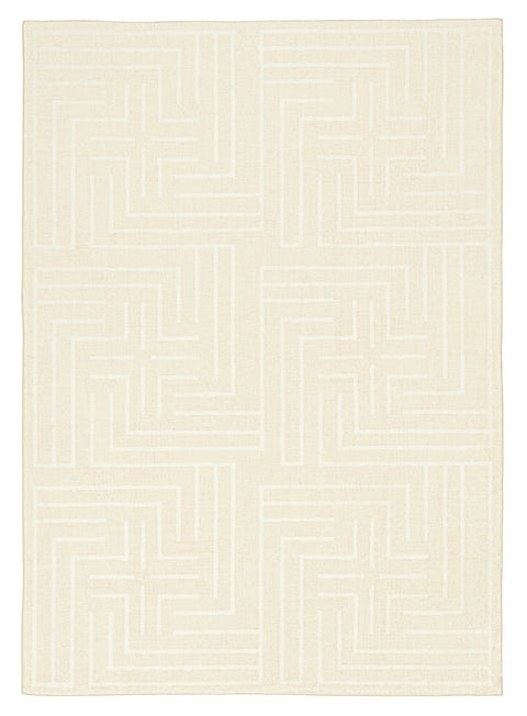 Kiana Cream Modern Washable Rug