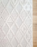 Kira Diamond Detail Textured Runner Rug