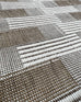 Krystal Brown and Ivory Geometric Flatweave Indoor Outdoor Rug