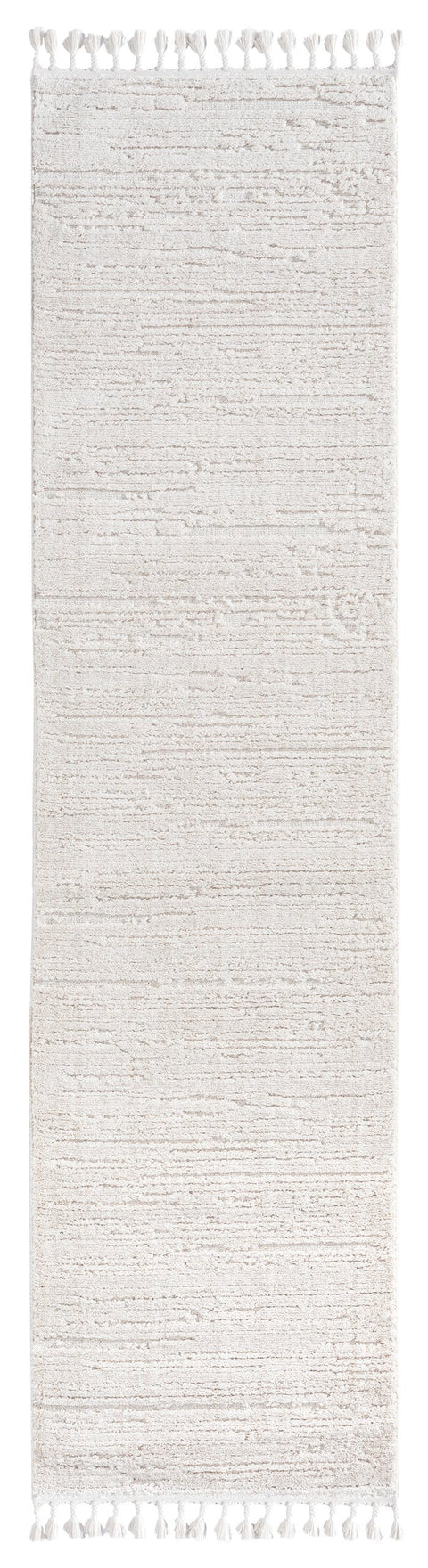 Leilani Ivory Cream Textured Runner Rug