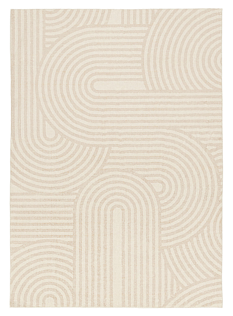 Lissy Ivory Rainbow Pattern Washable Rug