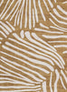 Liya Brown Palm Print Washable Rug