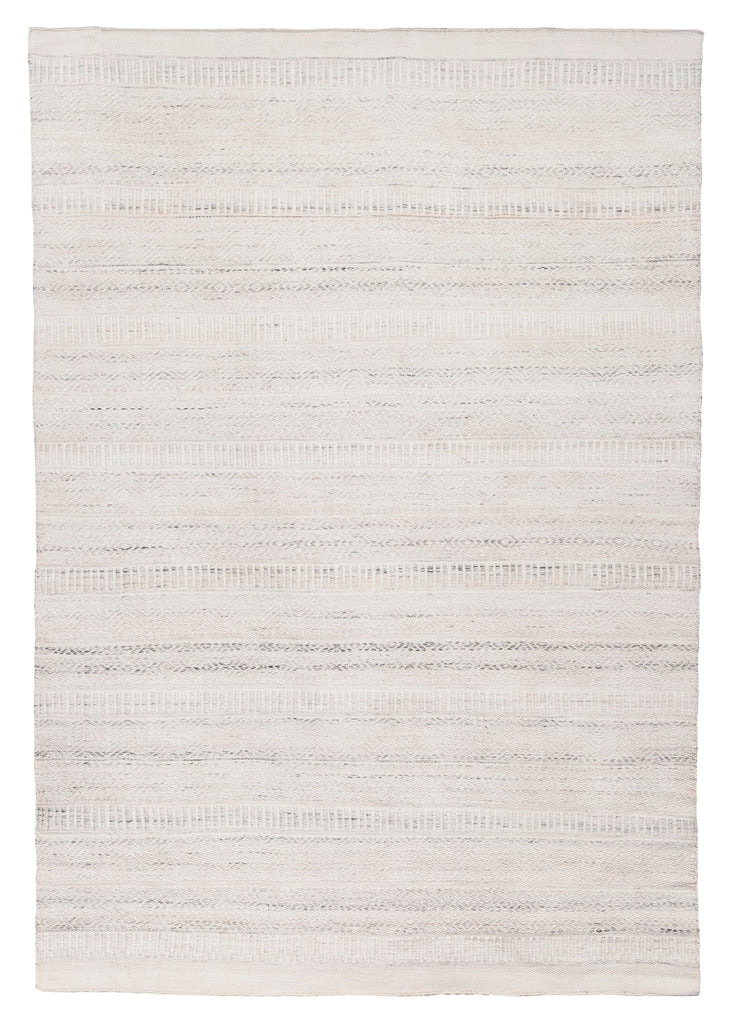 Loretta Cream and Grey Indoor Outdoor PET Rug